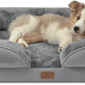 Bedsure Orthopedic Dog Bed for Medium Dogs - Waterproof Dog Sofa Beds Medium, Supportive Foam Pet Couch Bed with Removable Washable Cover